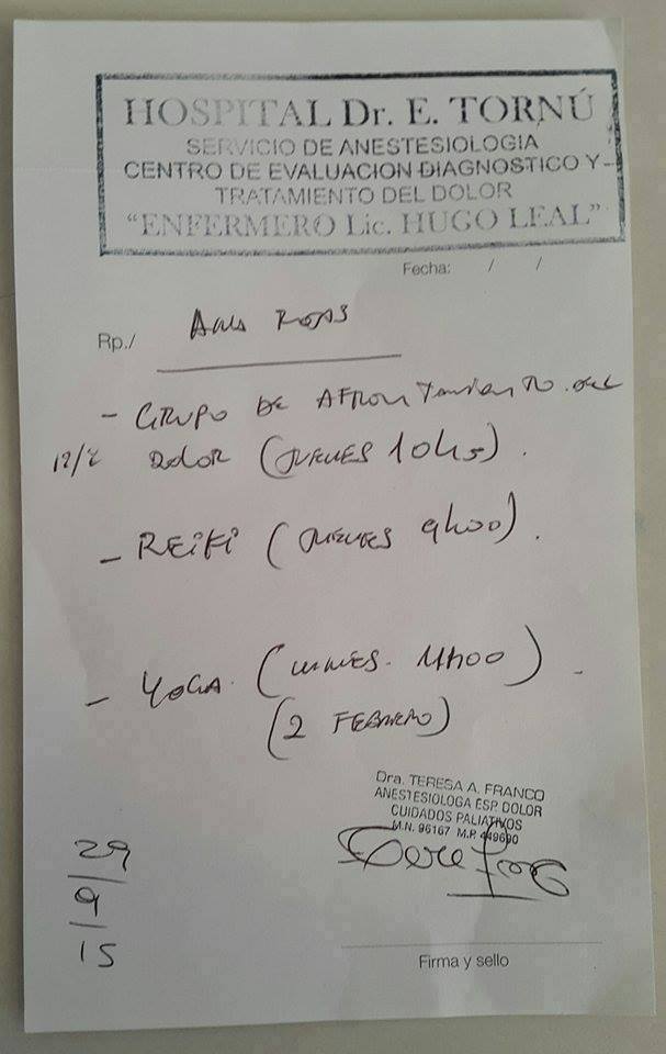 receta medica para reiki y yoga