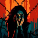 Mujer victima de una secta organización coercitiva